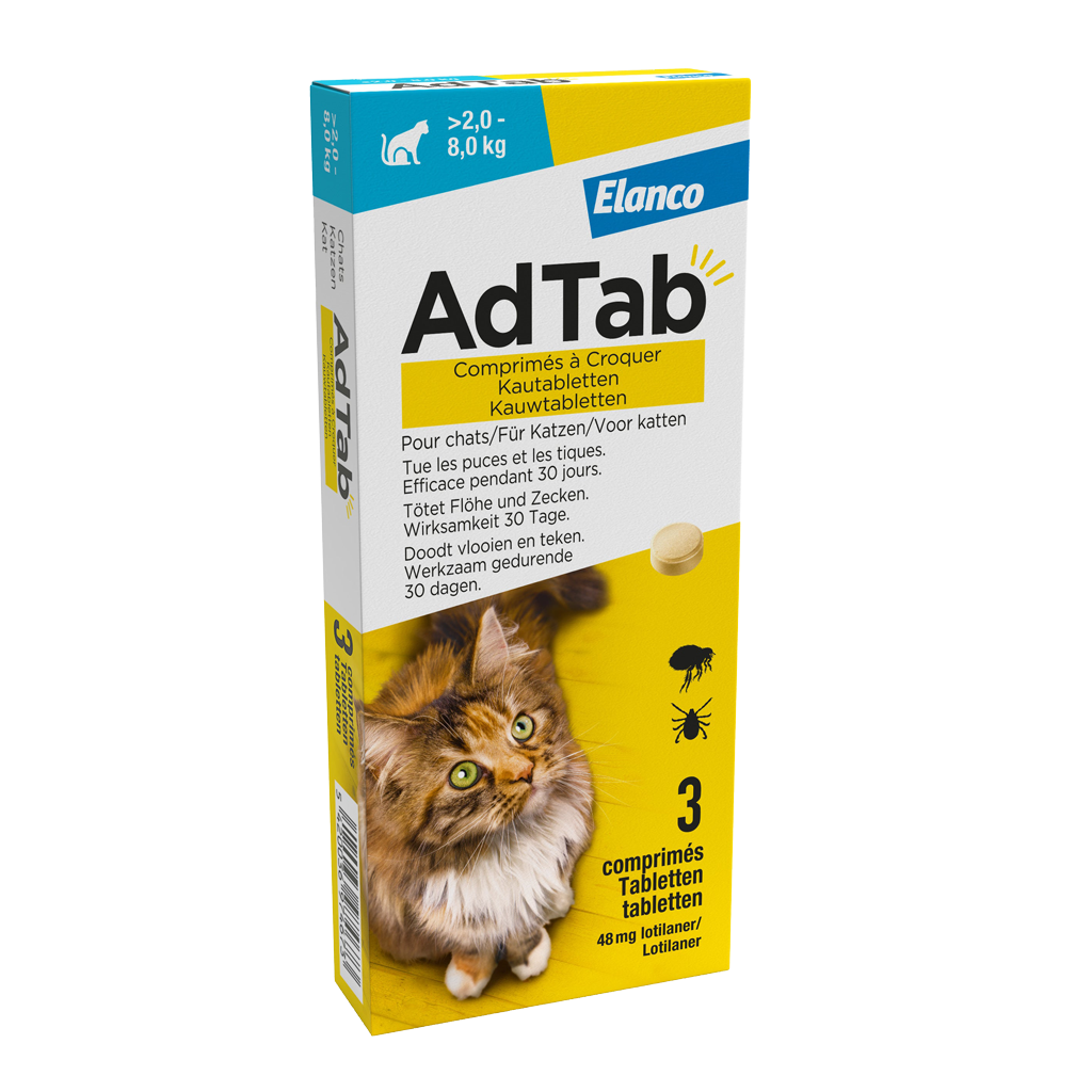 Elanco AdTab kauwtabletten kat