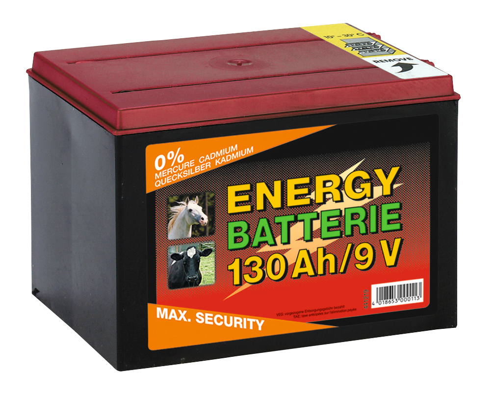 Trockenbatterie  9V/55 Ah (H11,5 x L16,5 x B11,2 cm)