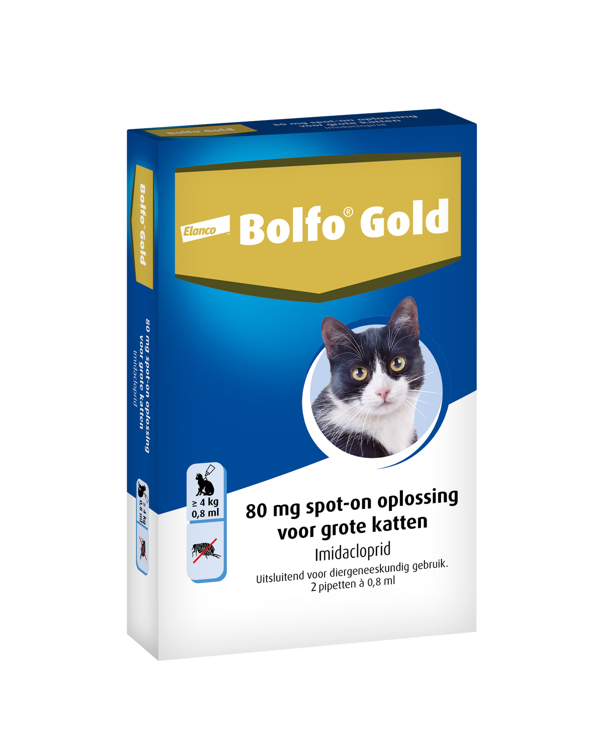 Bolfo Gold Vlooiendruppels Katze - Ab 4 kg - 80 mg 2 Pipetten