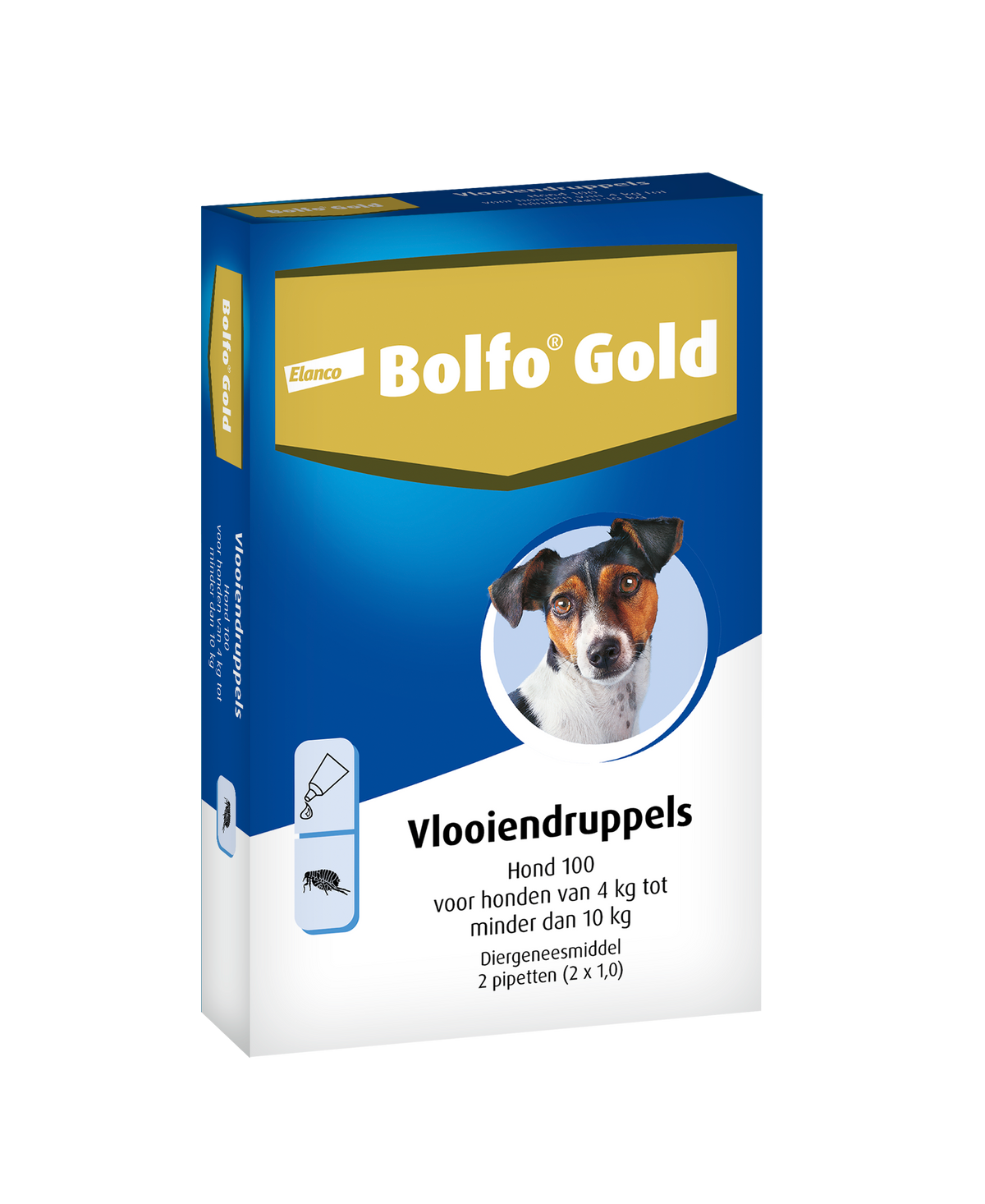 Bolfo Gold Flea Drops for Dogs - 4 to 10 kg - 100 mg 2 pipettes