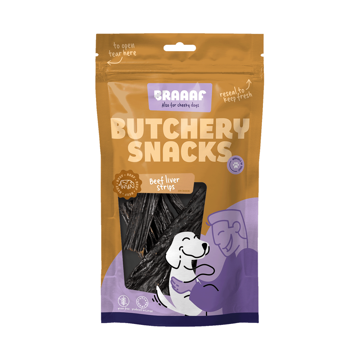 Braaaf Butchery Snacks Rinderleberstreifen 150 g