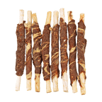 Braaaf Rawhide Roll Sticks Rund & Vis - 8 st.