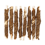 Braaaf Rawhide Roll Sticks Lam & Vis - 8 st.