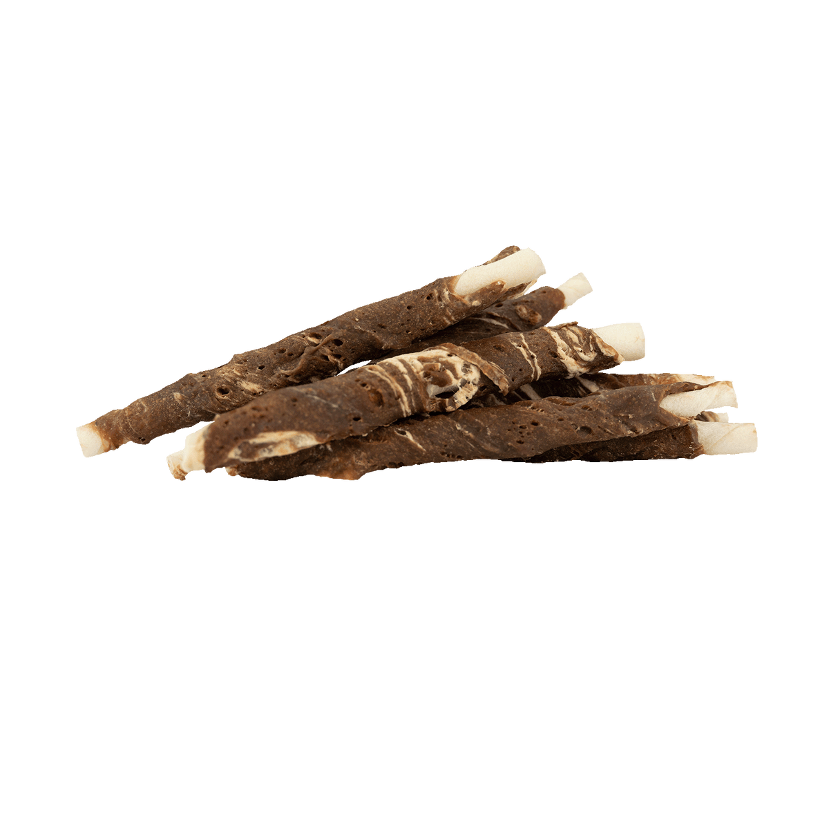 Braaaf Rawhide Roll Sticks Lam & Vis - 8 st.
