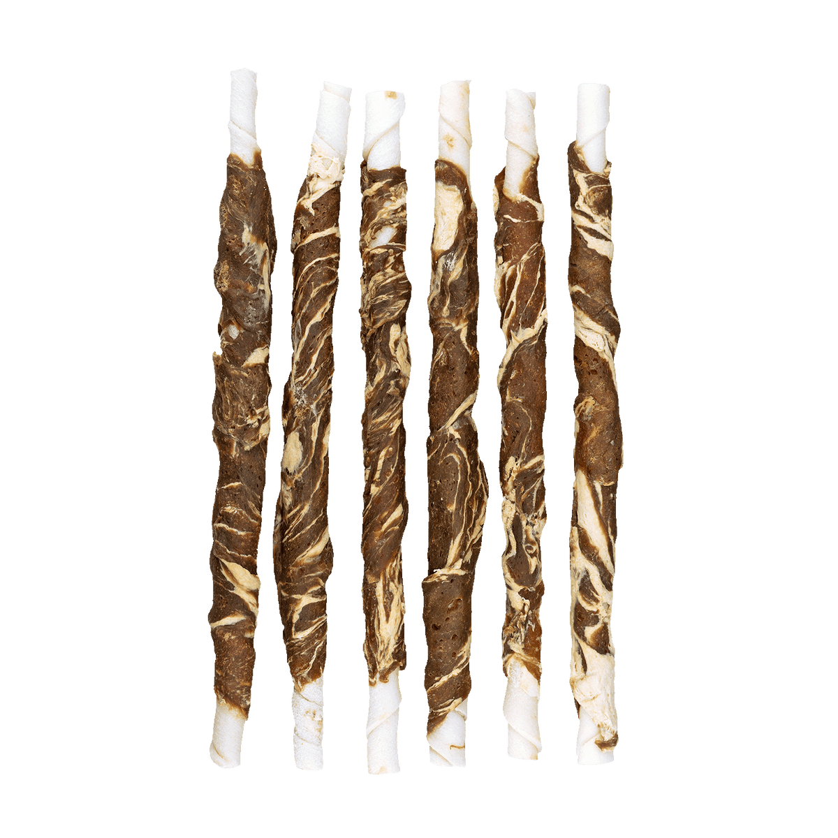 Braaaf Rawhide Twister Lam & Vis (6 st.) - 21 cm