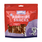 Braaaf Rawhide Roll Sticks Rund & Vis - 25 st.