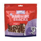 Braaaf Rawhide Roll Sticks Lam & Vis - 25 st.