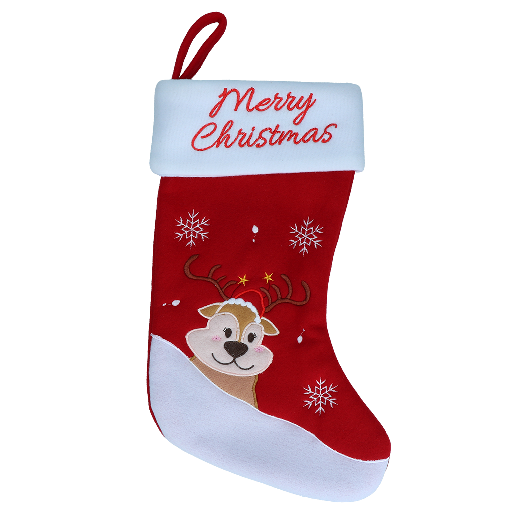 Weihnachtssocken Christmas Stocking Reindeer