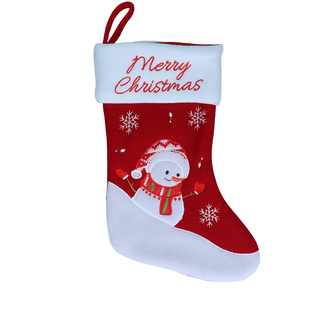 Kerstsokken Christmas Stocking Snowman
