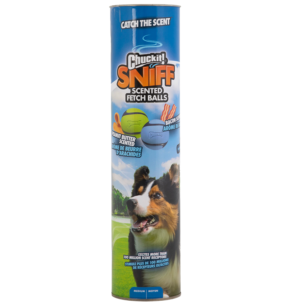 Chuckit! Sniff Fetch Ball Bacon & Peanut Butter