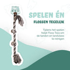 Floss Toss Dental Rope 4 Knot - 85 cm