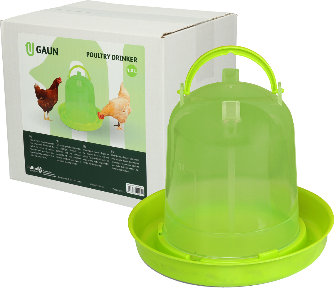 Gaun Poultry Drinker Lime Green