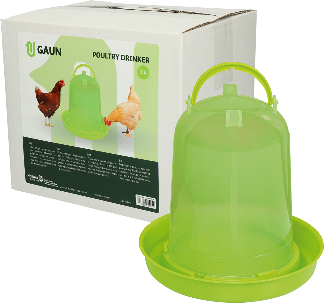 Gaun Poultry Drinker Lime Green