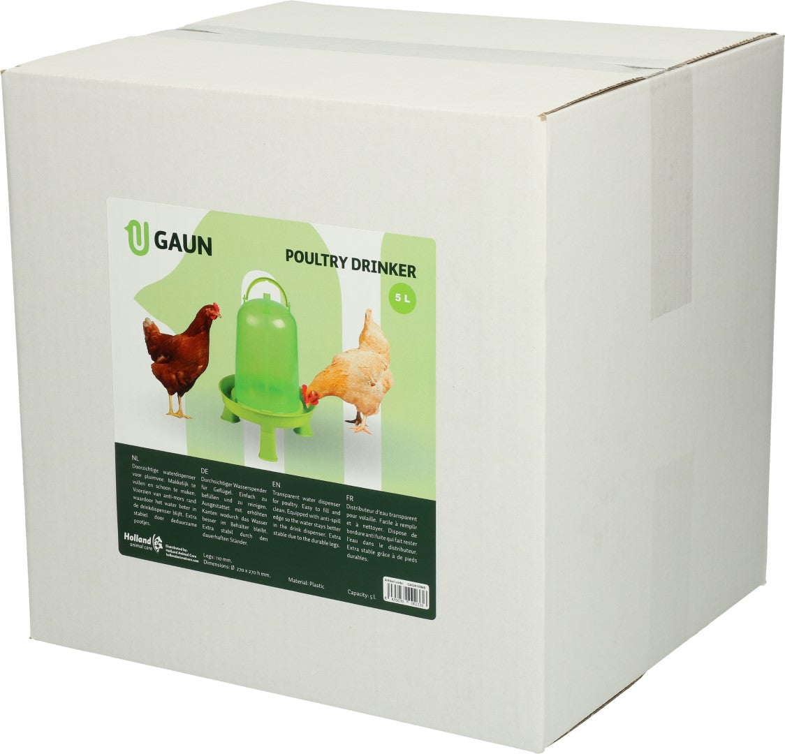 Gaun Geflügel Tränke mit Ständer Limonengrün