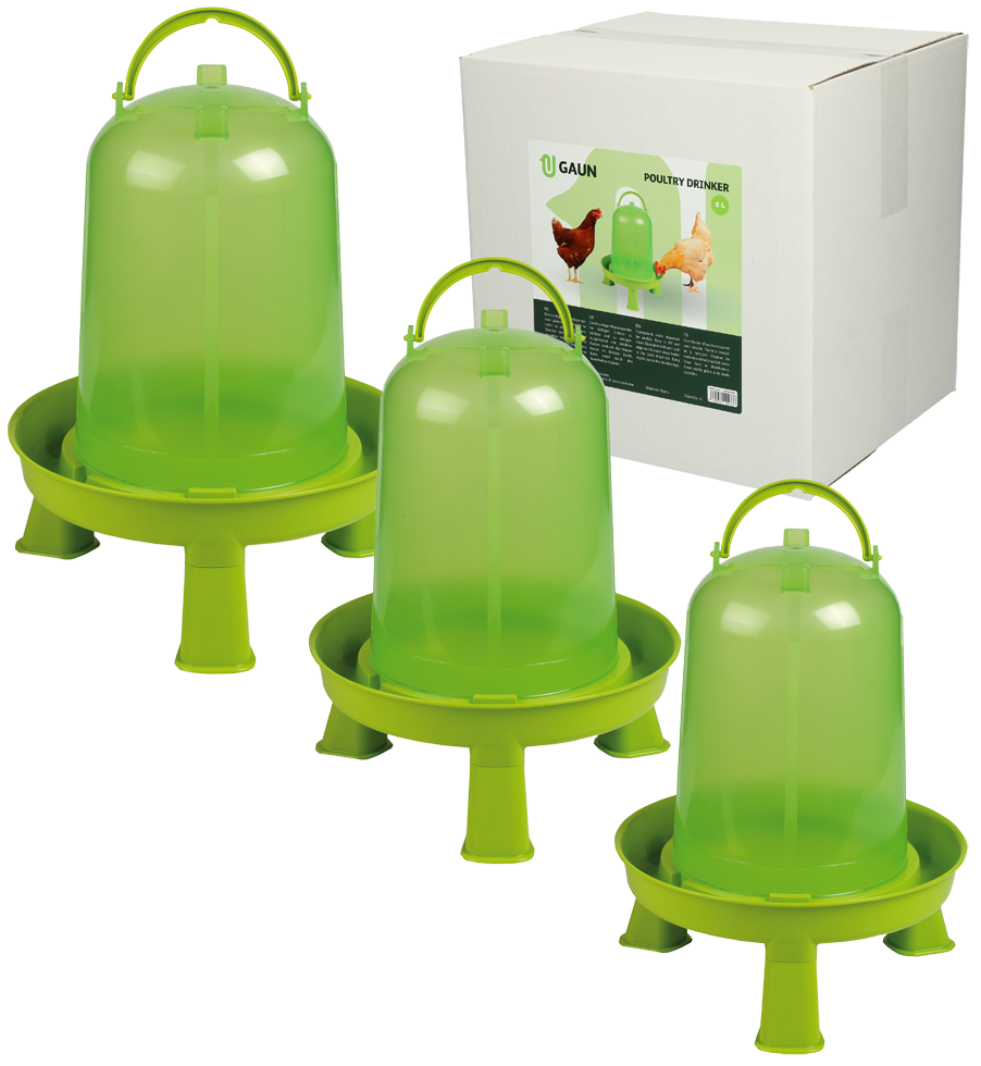 Gaun Geflügel Tränke mit Ständer Limonengrün