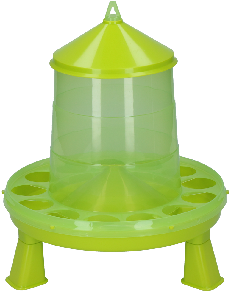 Gaun Poultry Feeder with Legs Green Lemon