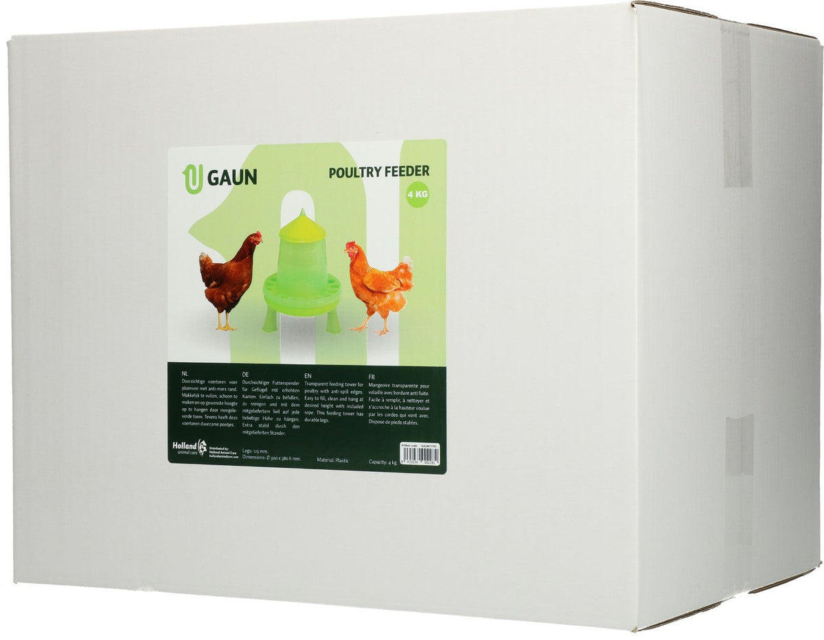 Gaun Poultry Feeder with Legs Green Lemon