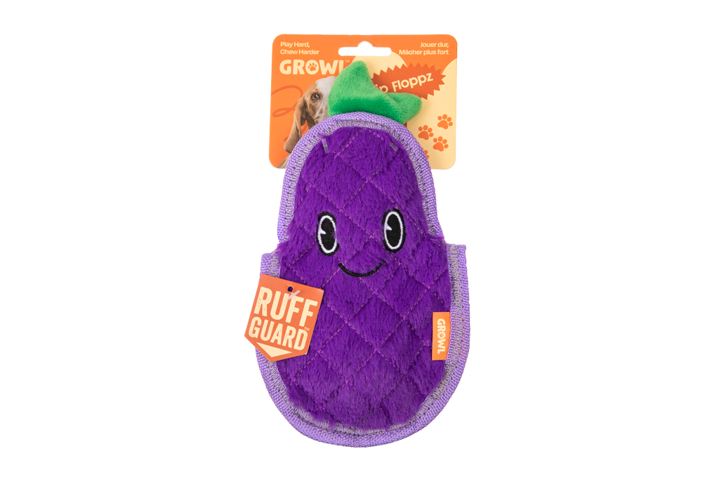 Growl Flip Floppz Eddie de Aubergine Standaard