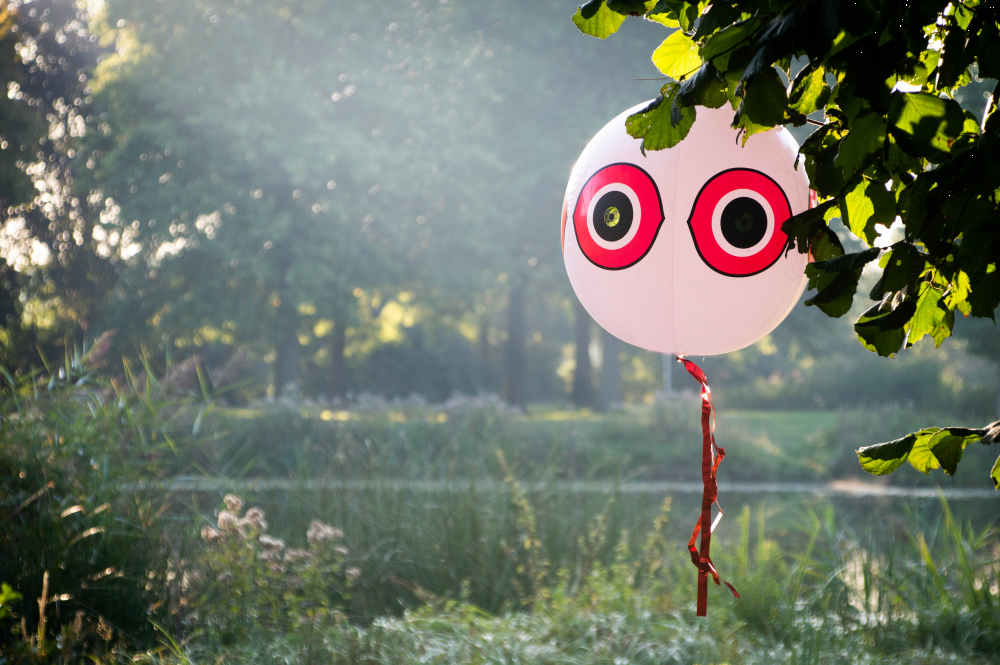 Knock Pest Scare balloon