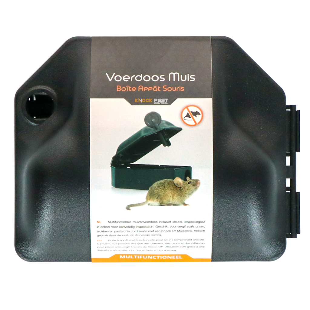 Knock Pest Voerdoos Muis incl. Sleutel Standaard