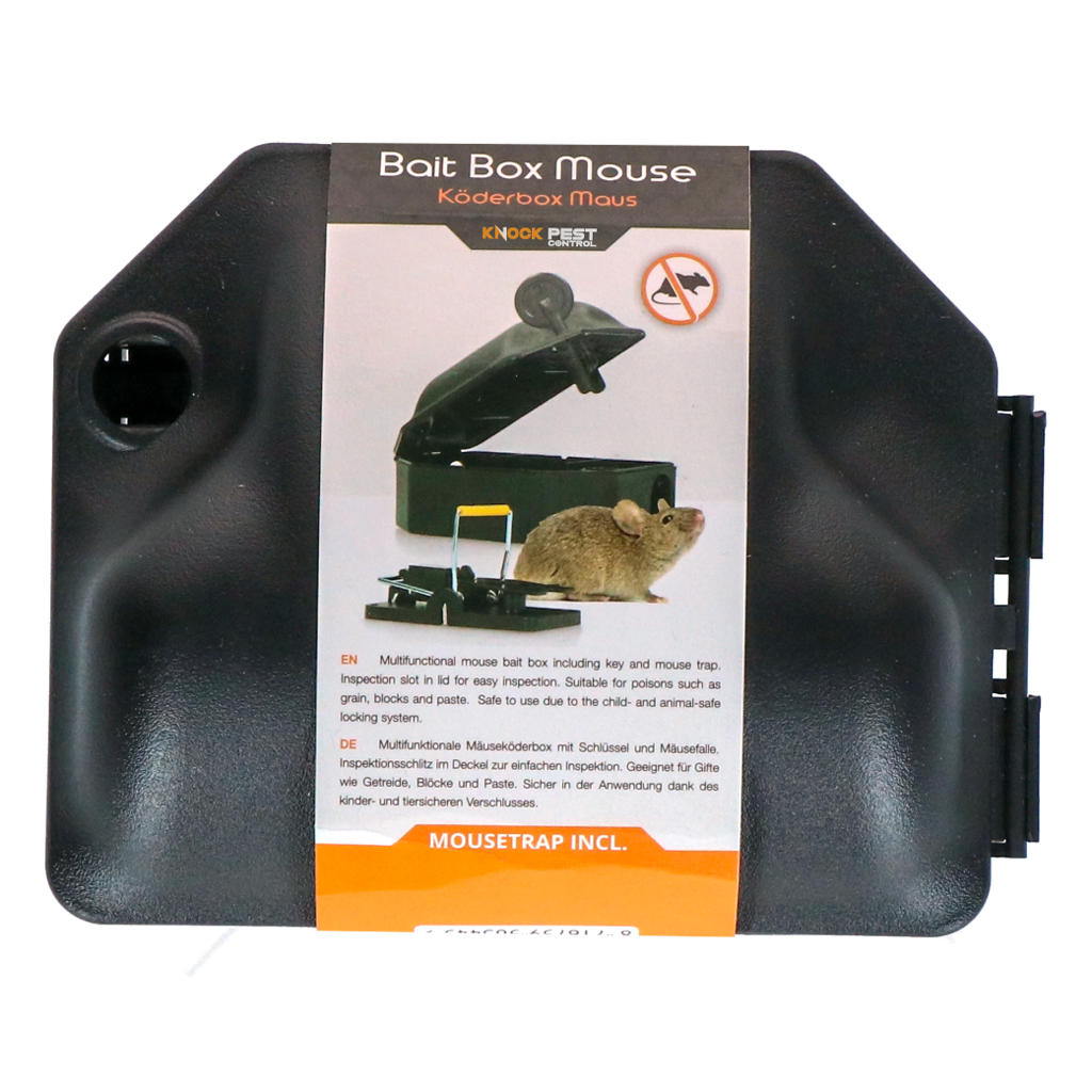 Knock Pest Voerdoos Muis incl. Sleutel + Muizenklem Standaard