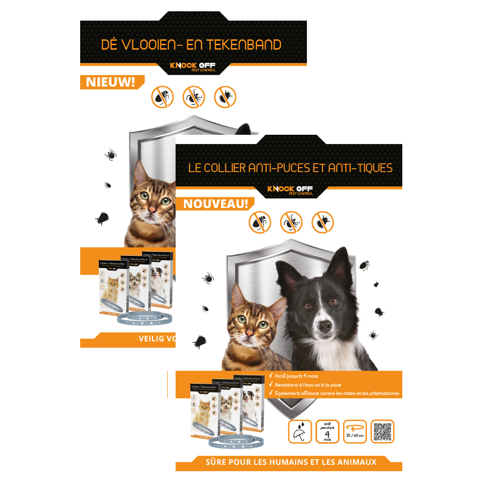 Package Deal Knock Pest Vlooienbanden NL/FR