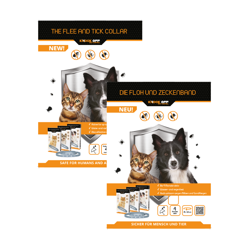 Package Deal Knock Pest Vlooienbanden EN/DE