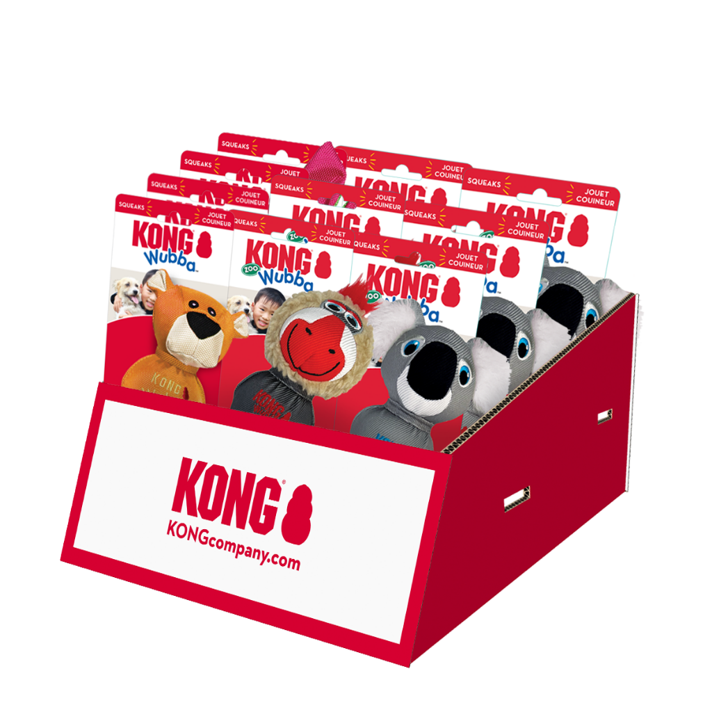 KONG Wubba Zoo Toonbankdisplay