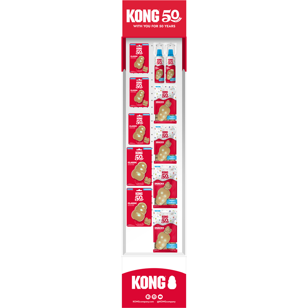 KONG 50th Anniversary Free Standing Display Unit Standaard