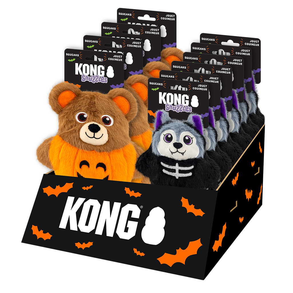 KONG Halloween 2027 Dog Snuzzles Countertop Display - 12 pieces