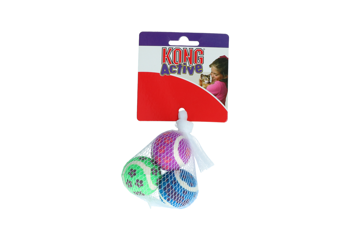 KONG Cat Active Tennis Balls w/ Bells