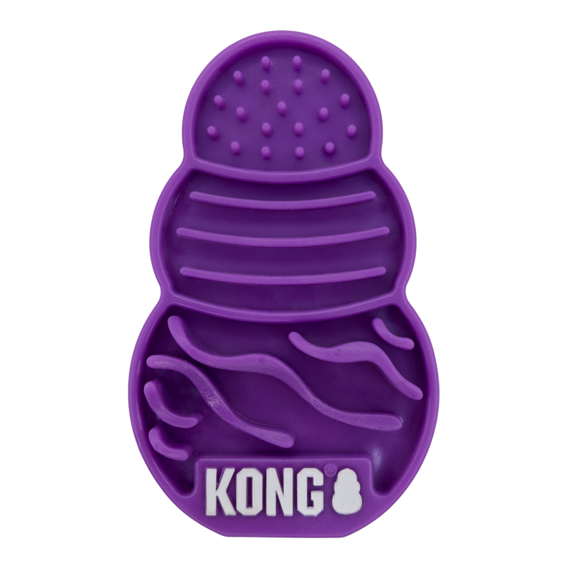 KONG Licks Treat Dispenser Kat Paars S