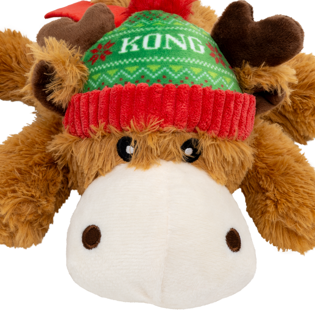 KONG Holiday Cozie Reindeer Red Green M