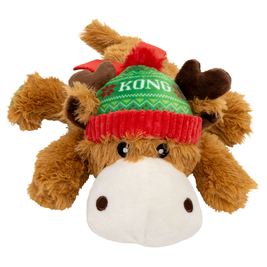 KONG Holiday Cozie Reindeer Red Green M