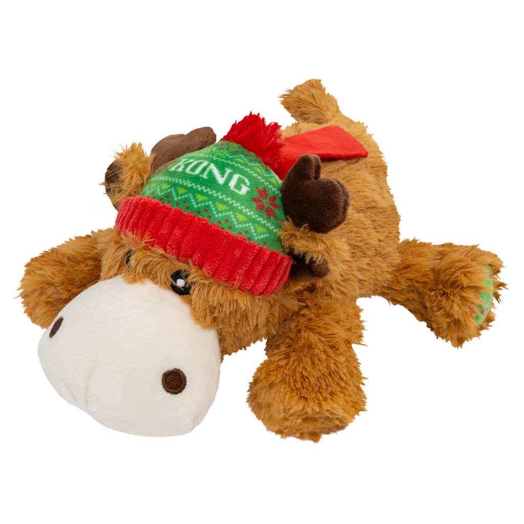 KONG Holiday Cozie Reindeer Red Green M
