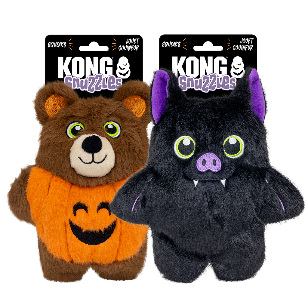 KONG Halloween Snuzzles Bat & Bear Assorted