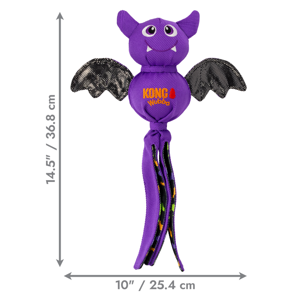 KONG Halloween Wubba® Ballistic Bat Purple L