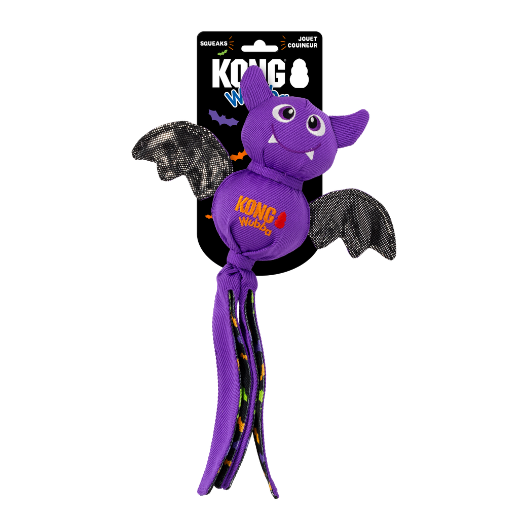 KONG Halloween Wubba® Ballistic Bat Purple L