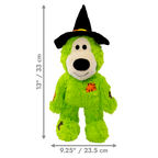 KONG Halloween Wild Knots Witch Bear Green M/L