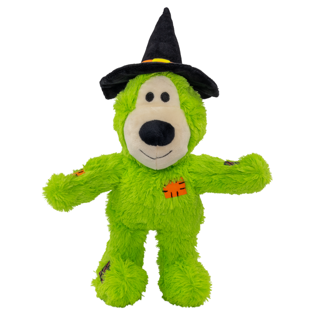 KONG Halloween Wild Knots Witch Bear Green M/L