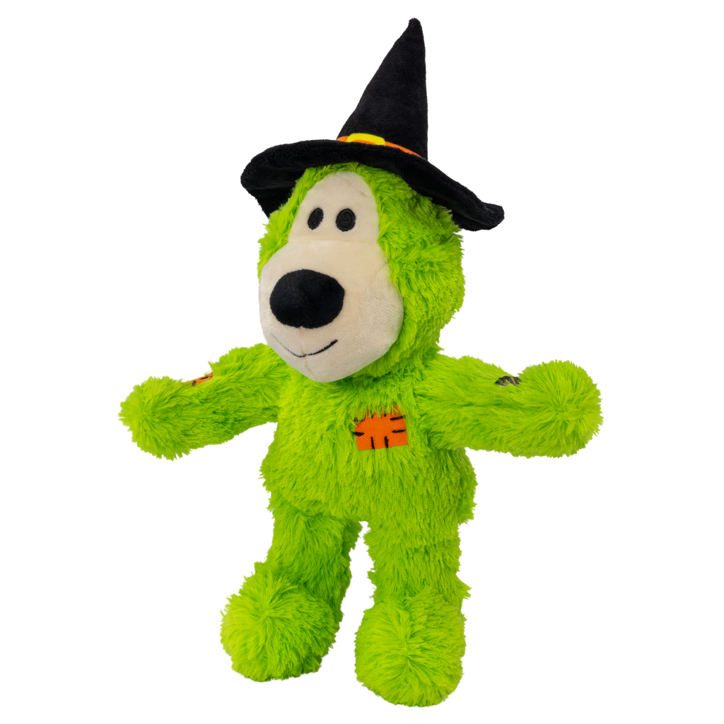 KONG Halloween Wild Knots Witch Bear Green M/L