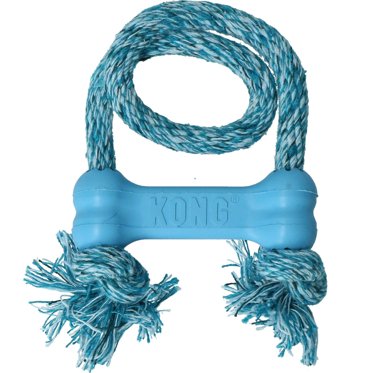 KONG Puppy Goodie Bone with Rope Assorti XS