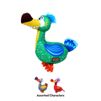 KONG Ballistic Vibez Birds S/M Assorti