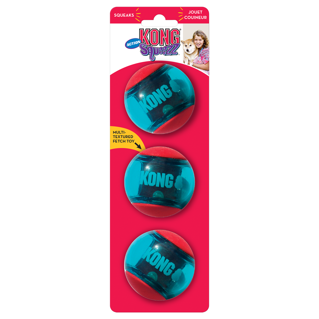 KONG Squeezz® Action Ball Red