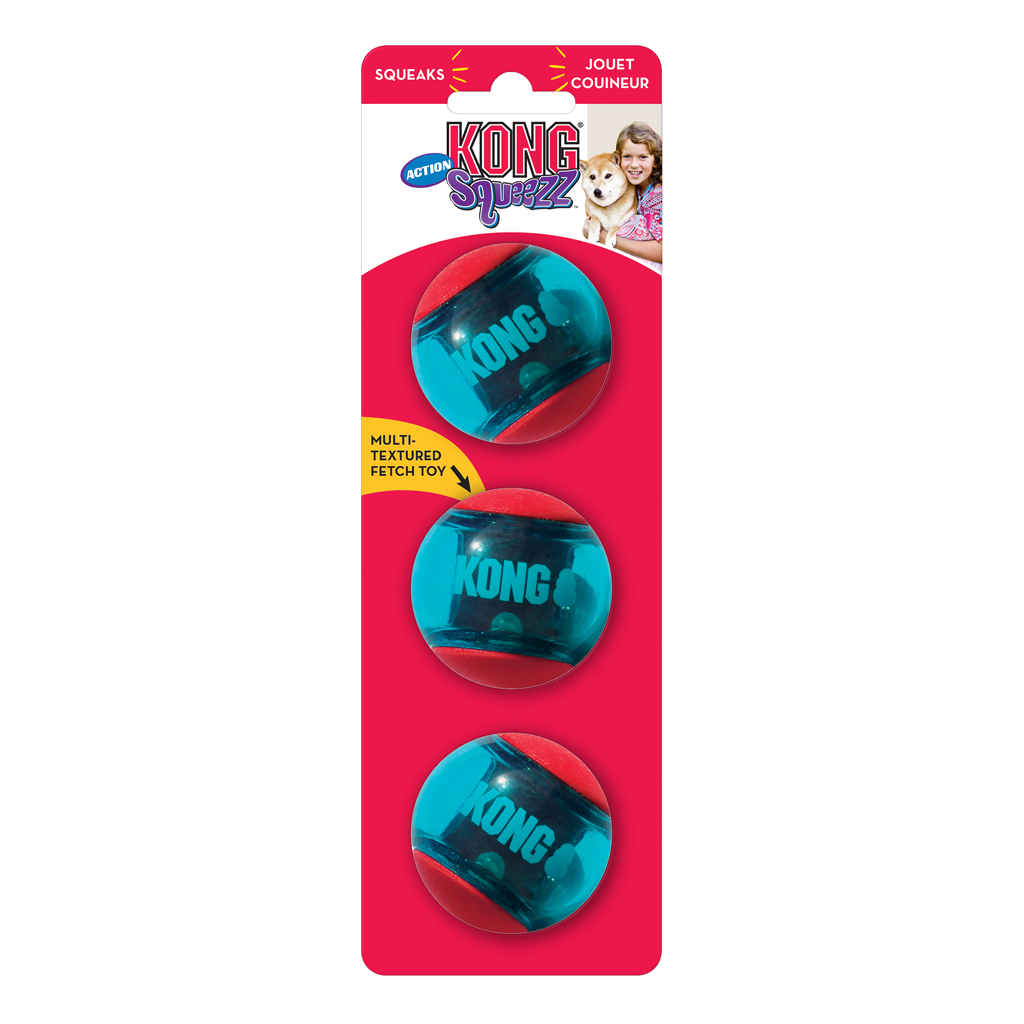 KONG Squeezz® Action Ball Red