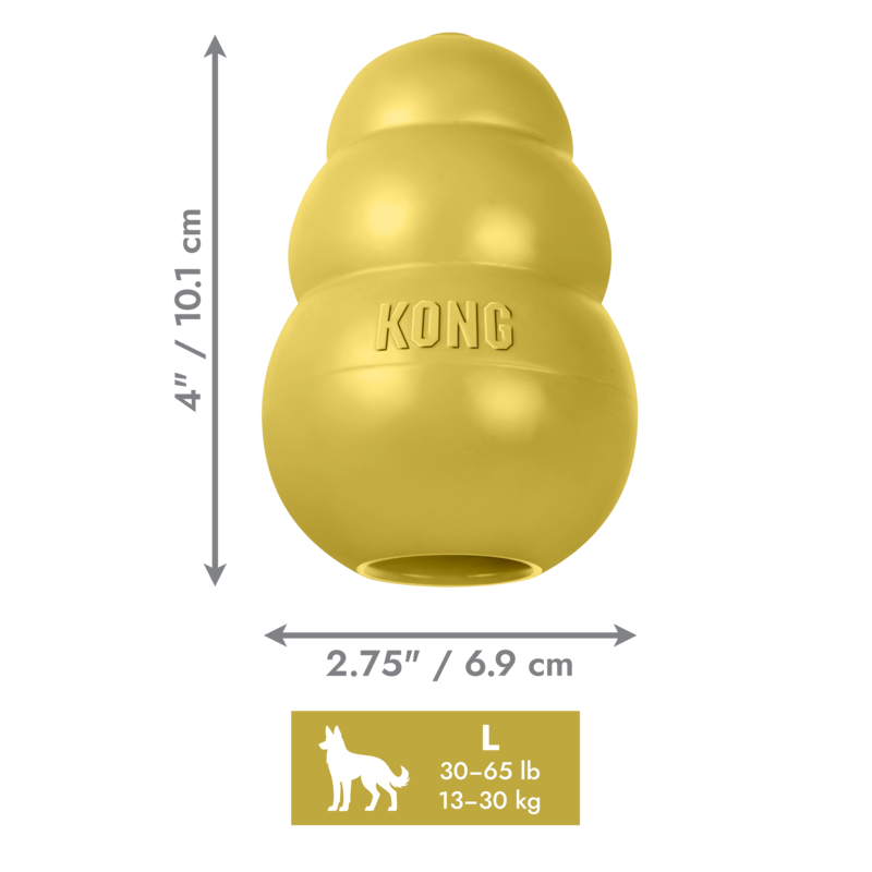 KONG 50th Anniversary KONG Classic Gold Lg Standaard