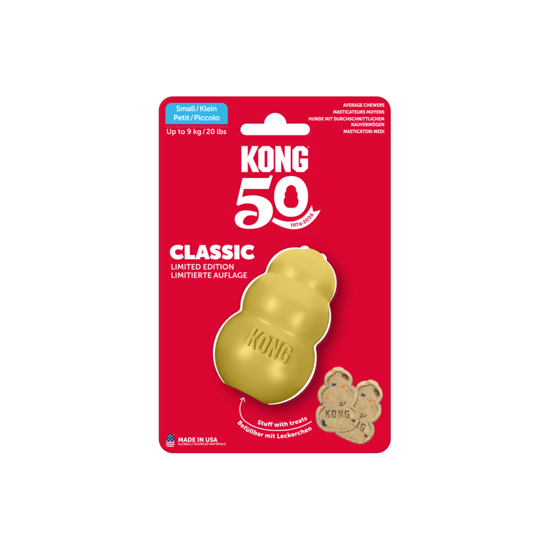 KONG 50th Anniversary KONG Classic Gold Sm Standaard