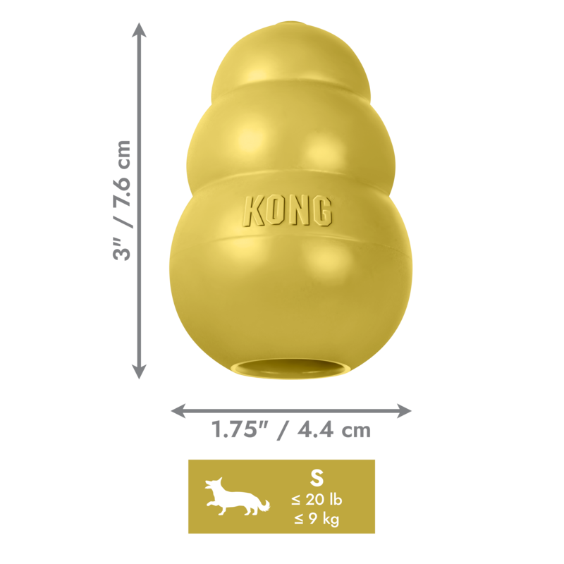 KONG 50th Anniversary KONG Classic Gold Sm Standaard