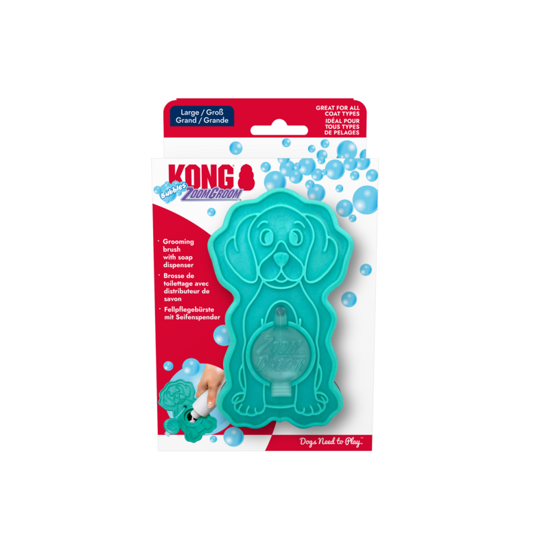 KONG ZoomGroom Turquoise L Standard