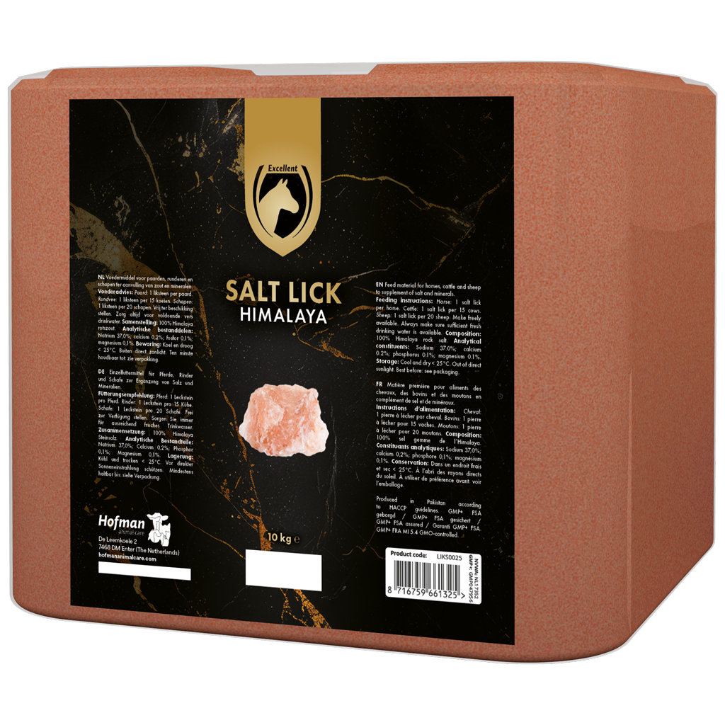 Excellent Horse Salt Lick Himalaya Rund/Paard/Schaap 10 kg (GMP+)